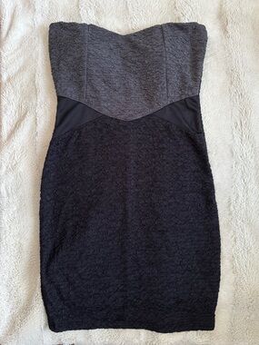 Strapless Black Bodycon Dress